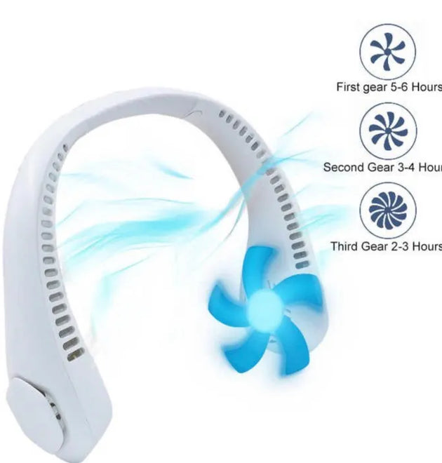 Stay Cool Anywhere with the CoolBreeze Portable Neck Fan