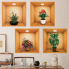 3d Flower wall paper sticker (3 Pcs Set)