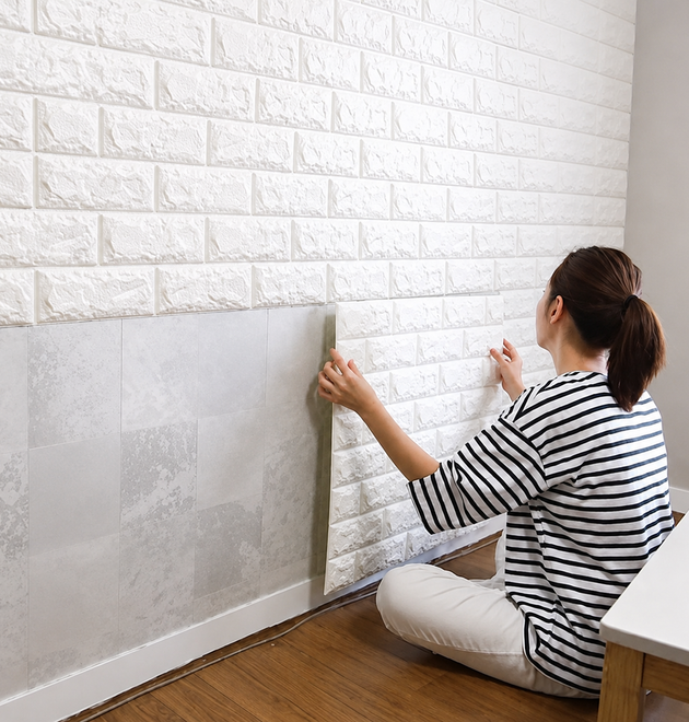 3d Brick Wall Sticker Sheet