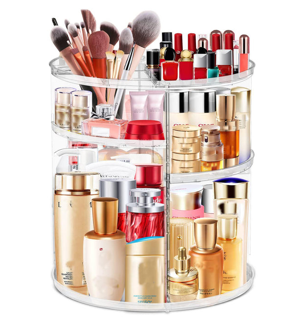 360 Acrylic Rotation Makeup Organizer
