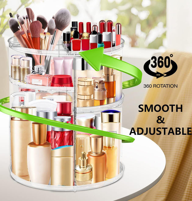 360 Acrylic Rotation Makeup Organizer