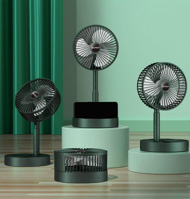 Standing Fan Oscillating Portable Plug in Power Fan New Upgraded 6.5
