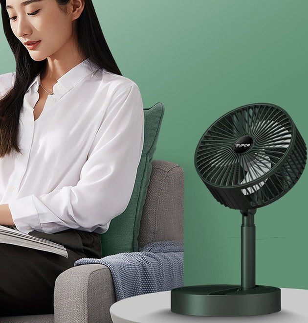 Standing Fan Oscillating Portable Plug in Power Fan New Upgraded 6.5