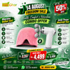 Azadi Sale Bundle — Triple Ball Massage Gun + Hot & Cold Gel Migraine Relief Cap