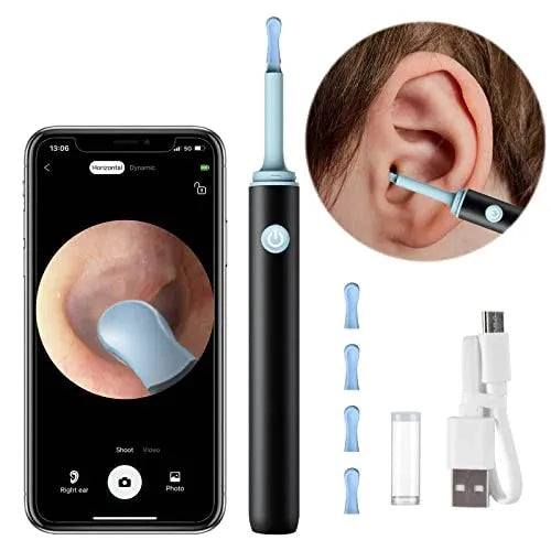 Ear Cleaner High Precision Ear Wax Removal Tool with Camera with LED Light Wireless Cleaner Smart Ear Cleaning Kit