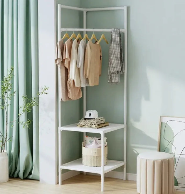 Corner Coat Rack — Multi-Layer Floor Standing Organizer