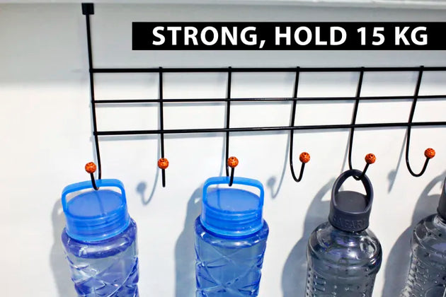 Over The Door Hooks — Stainless Steel Storage Organizer Rack
