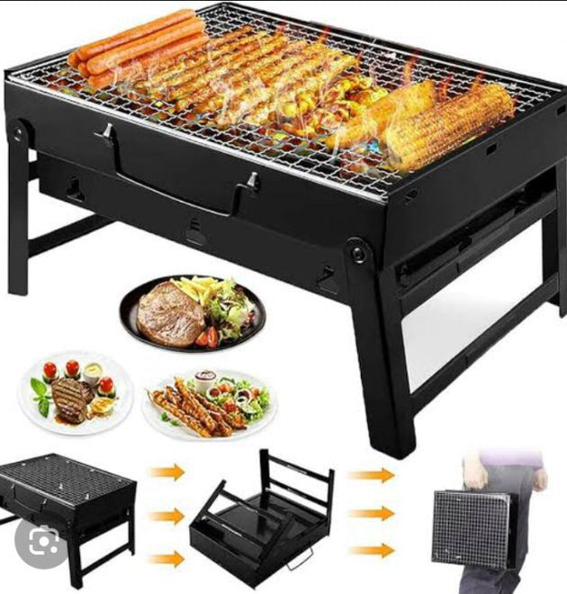 Portable Foldable BBQ Grill — Charcoal Barbecue for Outdoor & Bakra Eid