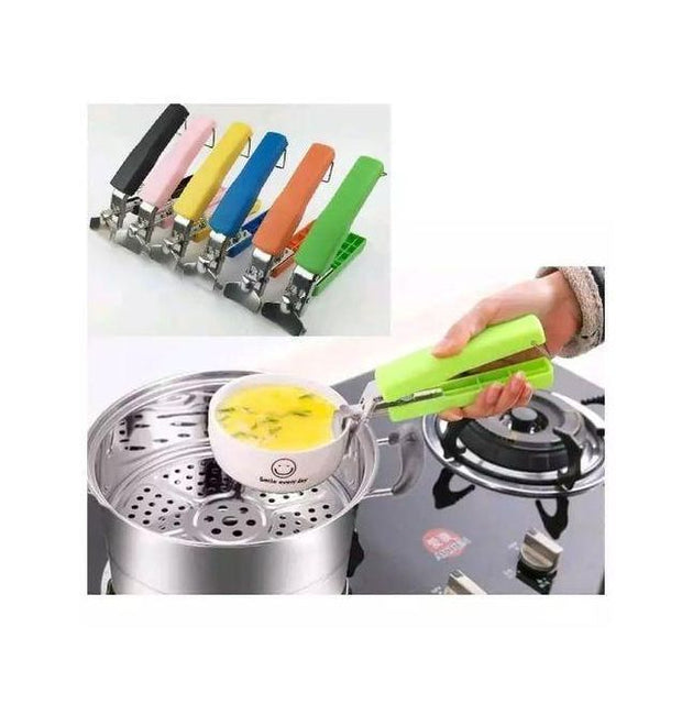 Stainless Steel Bowl & Plate Gripper Tong — Anti-Hot Kitchen Clamp