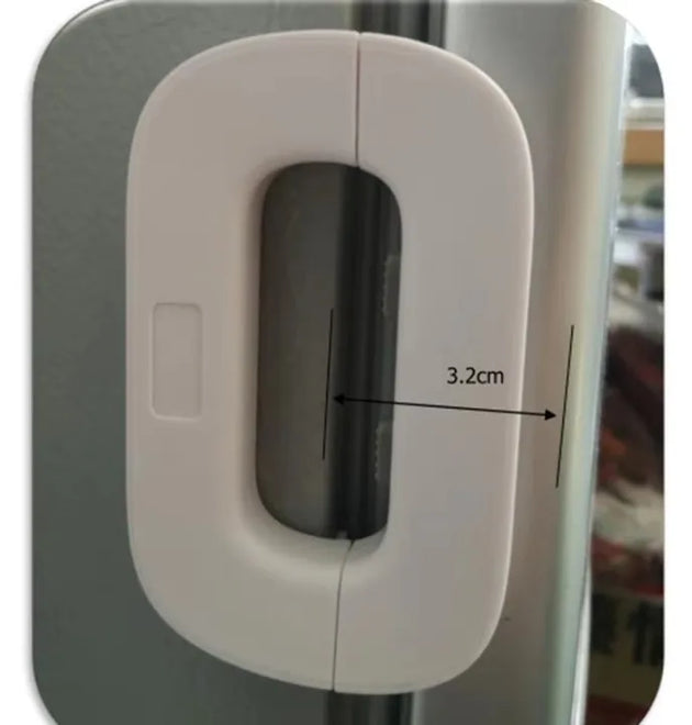 Baby Proof Refrigerator Lock — Self-Adhesive, No Drill, BPA-Free