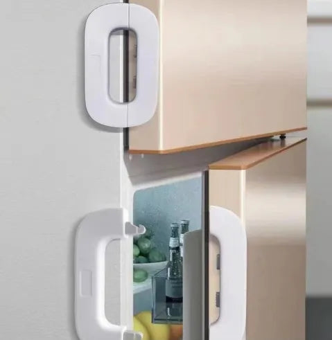 Baby Proof Refrigerator Lock — Self-Adhesive, No Drill, BPA-Free