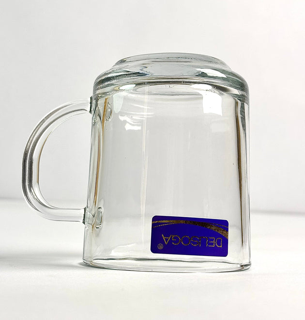 Delisoga Premium Crystal Glass Cup Set — 6 Pieces for Hot & Cold Beverages - ZB24