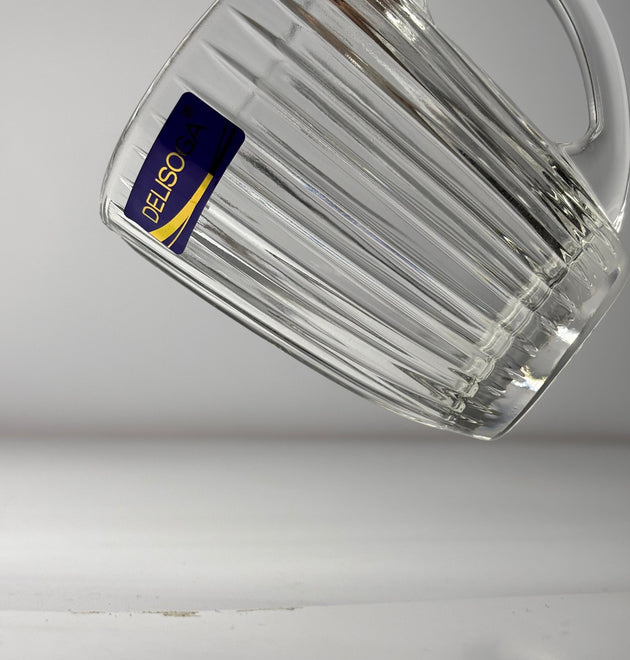 Delisoga Premium Crystal Glass Cup Set — 6 Pieces for Hot & Cold Beverages - Zb317A