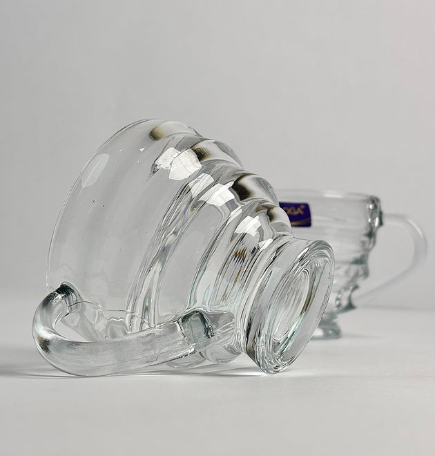 Delisoga Premium Crystal Glass Cup Set — 6 Pieces for Hot & Cold Beverages - DSZB245