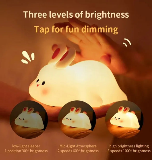 Azadi Sale Bundle — Triple Ball Massage Gun + Silicone Rabbit Night Light